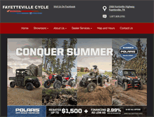 Tablet Screenshot of fayettevillecycle.com